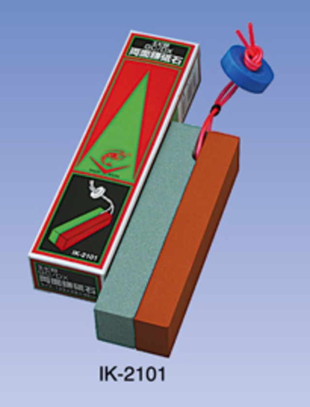 エビ印　両面鎌砥石　IK-2101