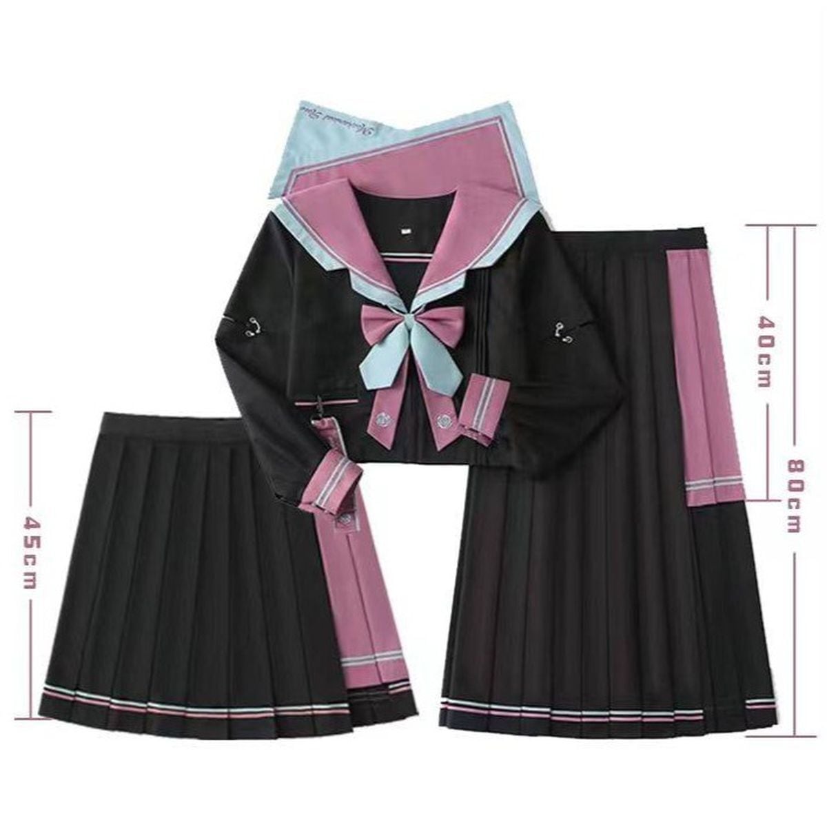 ネオンディストピアチェーンアクセントセーラー服セット | Maiden's Rêve