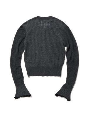 PERVERZE パーバーズ /Silk Thin Cable Knit Cardigan ¥27,500-  / カーディガン