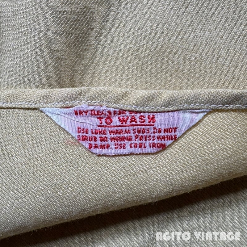 40's~50's Van Heusen ヴァンヒューゼン ナイロンレーヨンオープン