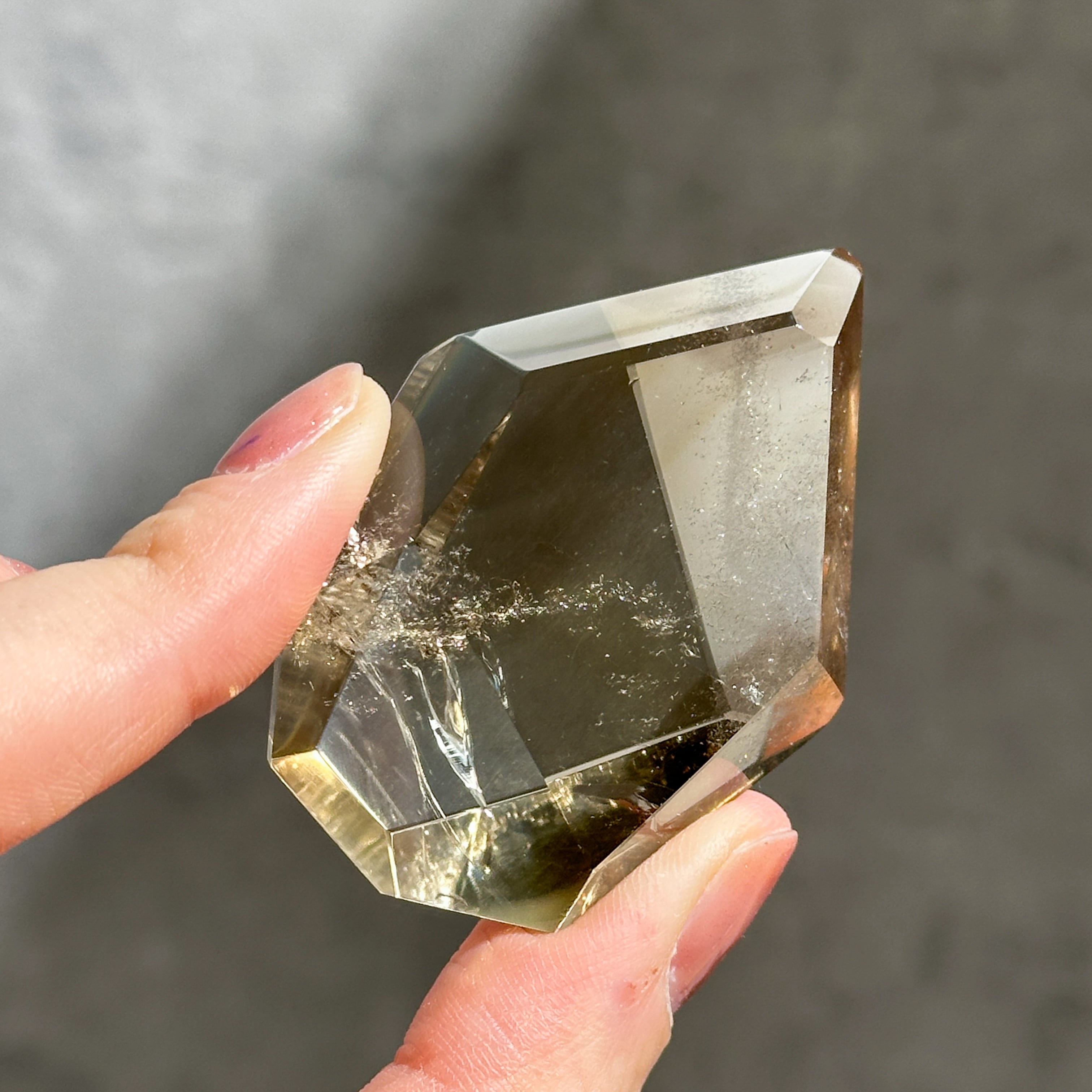 ファントム・透明感◎シトリン（黄水晶） フリーフォーム91◇ Citrine