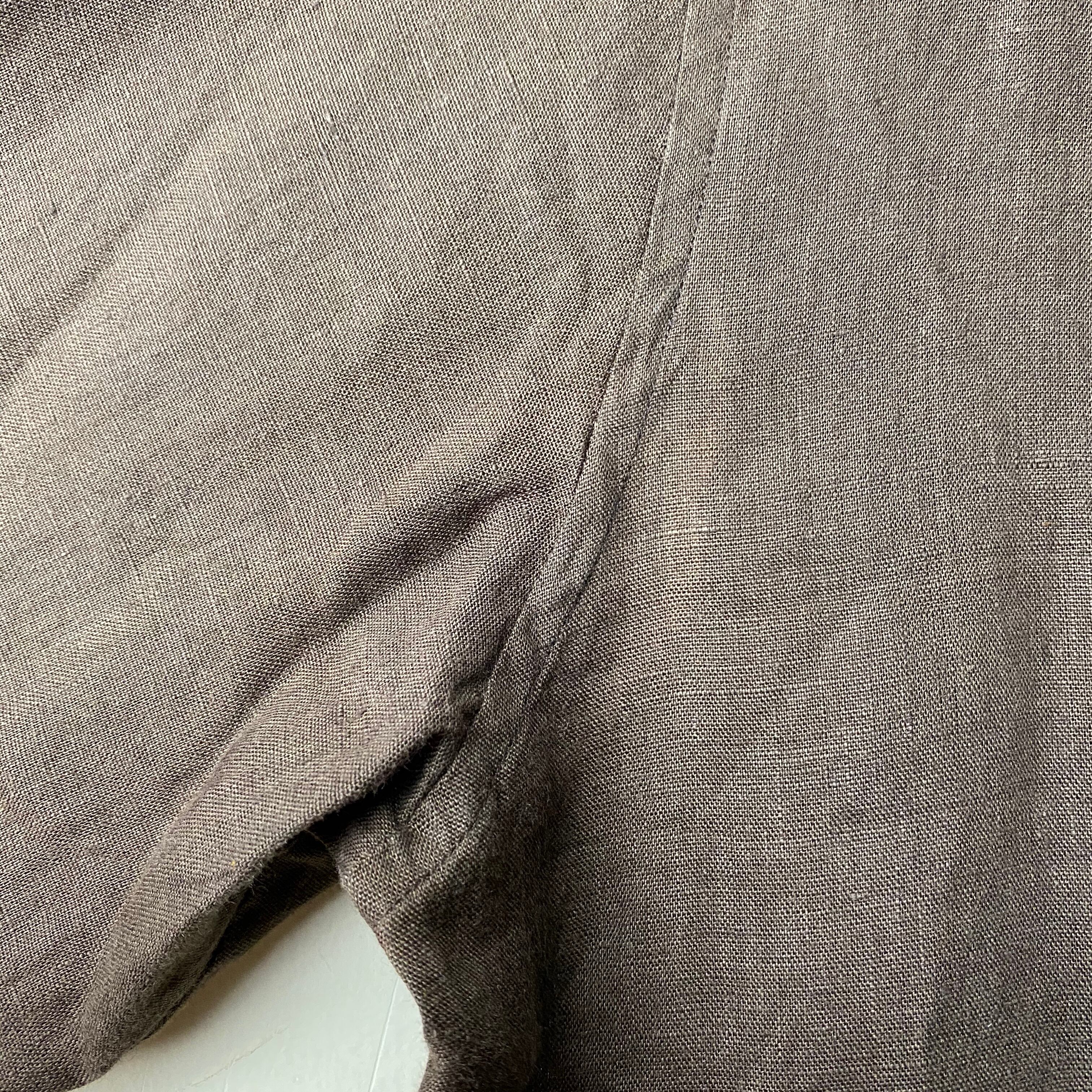 vintage HERMES by martin margiela linen long shirt with serie