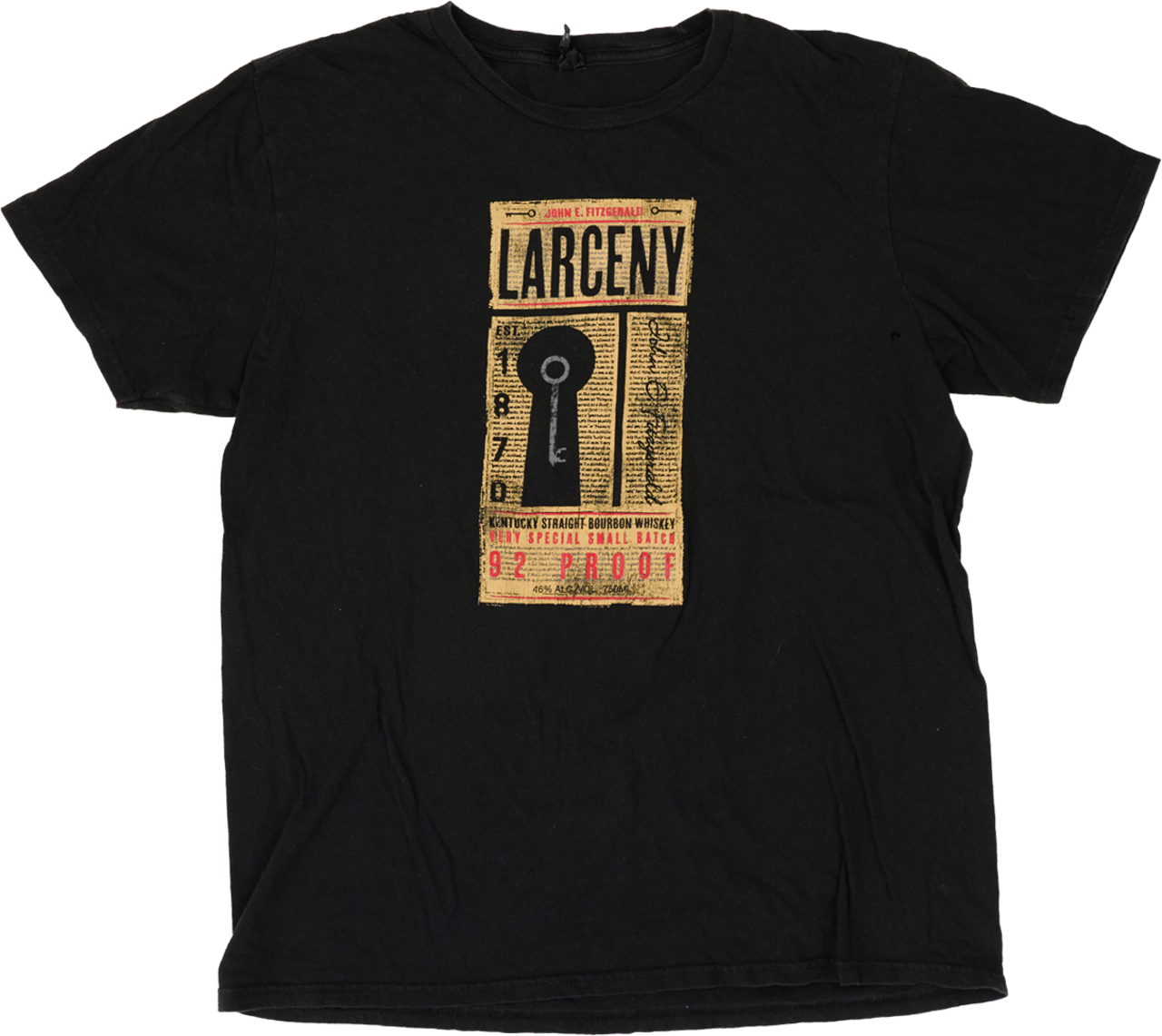 古着 LARCENY（ラルセニー） バーボンラベル グラフィックTシャツ