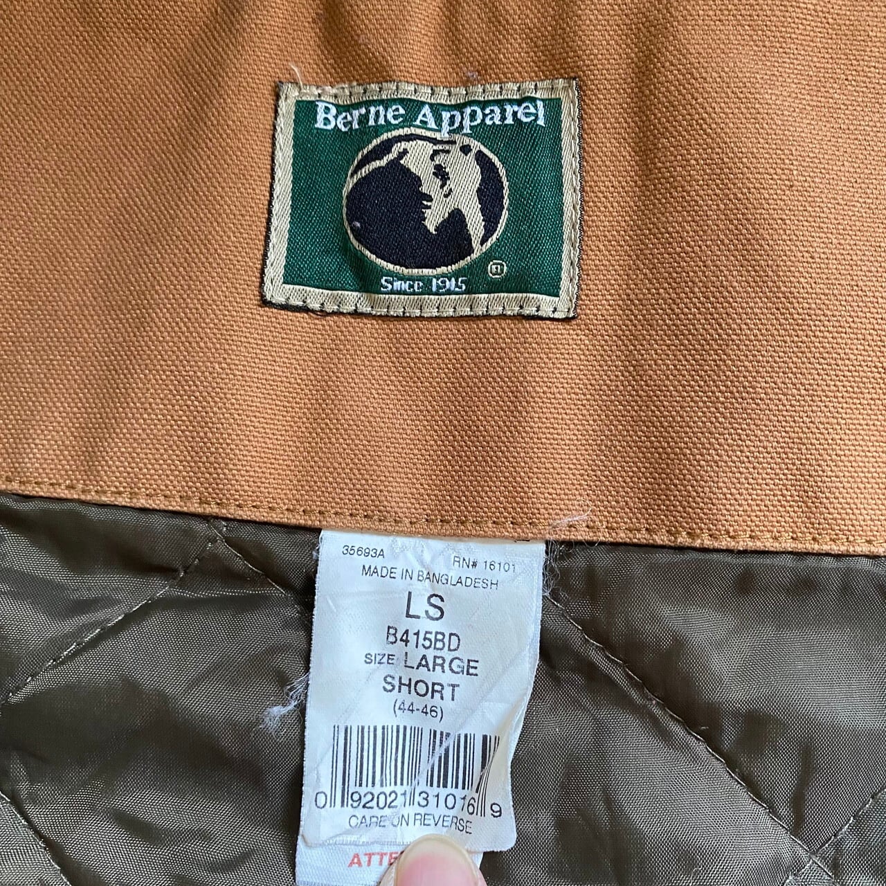 ビッグサイズ BERNE ダック地 オーバーオール メンズW44-46 古着