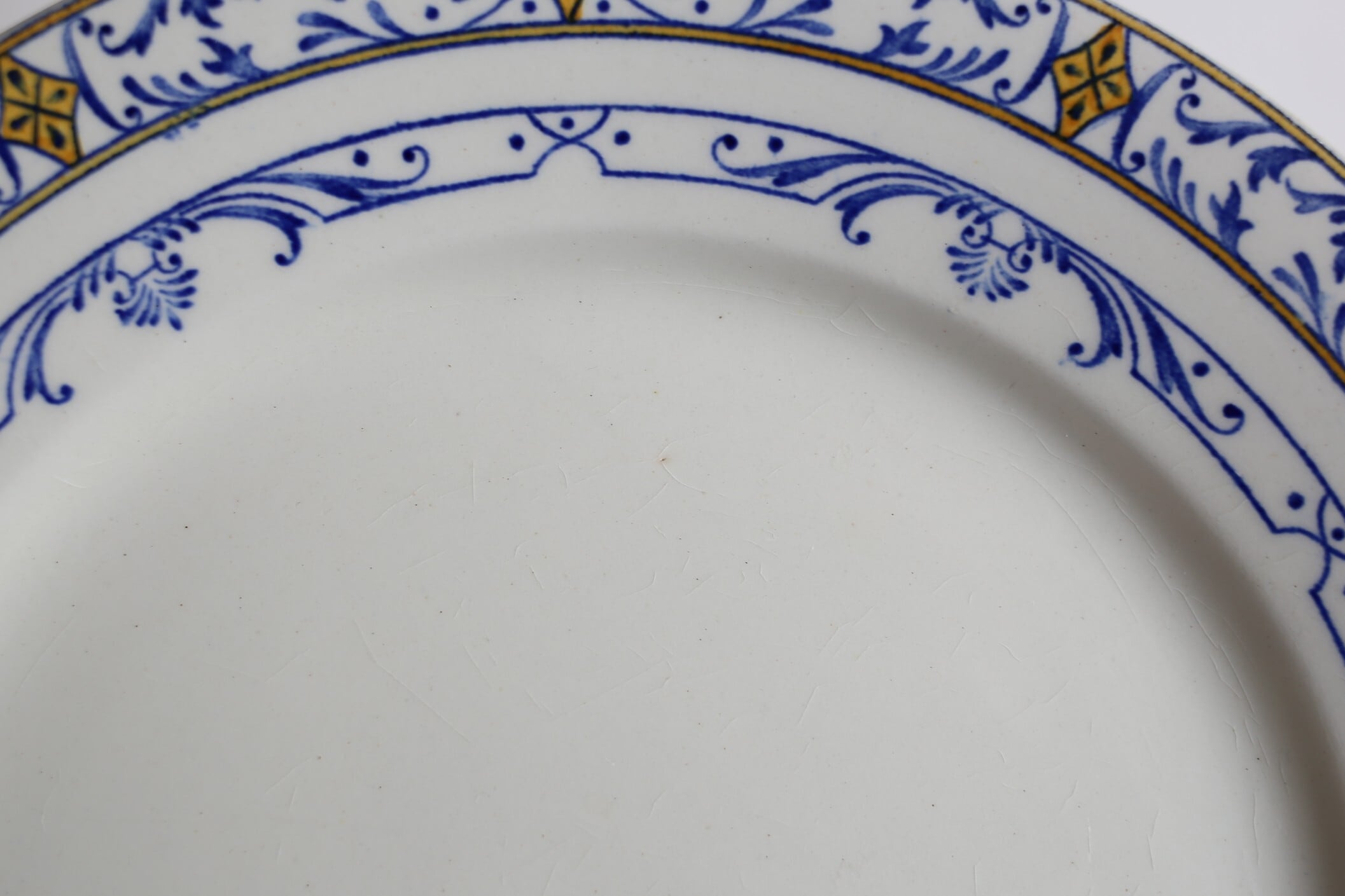 クレイユモントロー colbert プレート フランス アンティーク/ クレイユモントロー窯 / COLBERT 平皿