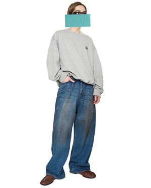 ssstein "BAGGY DENIM JEANS 〔INDIGO〕"
