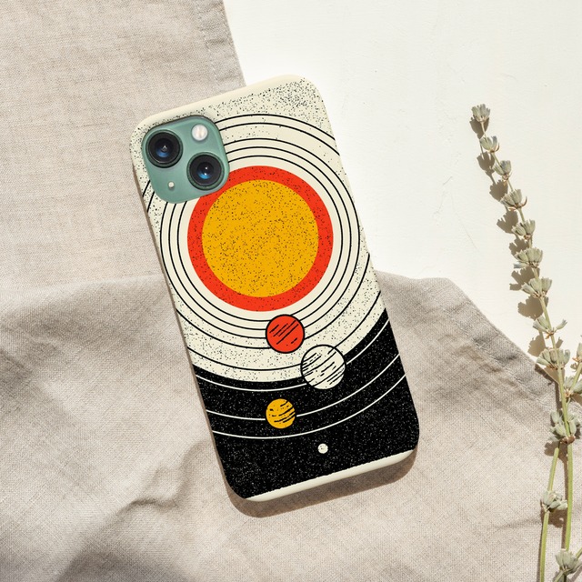 受注生産 iPhoneケース 太陽と惑星軌道のレトロ星図｜天体図 STAR071C