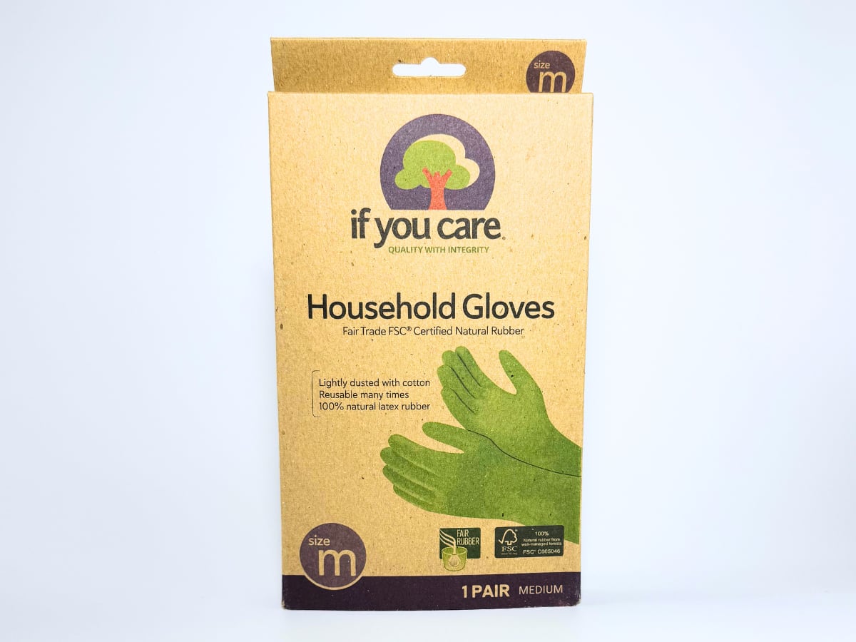 IF YOU CARE FSC認証&フェアトレードゴム使用 天然ゴムハウスホールドグローブ