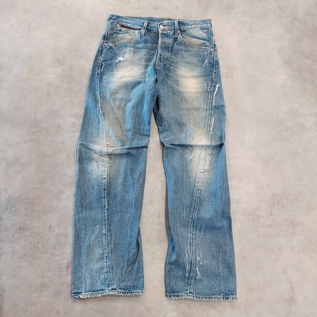 リーバイス エンジニアード ジーンズ W32 00s 青 古着 立体 20199