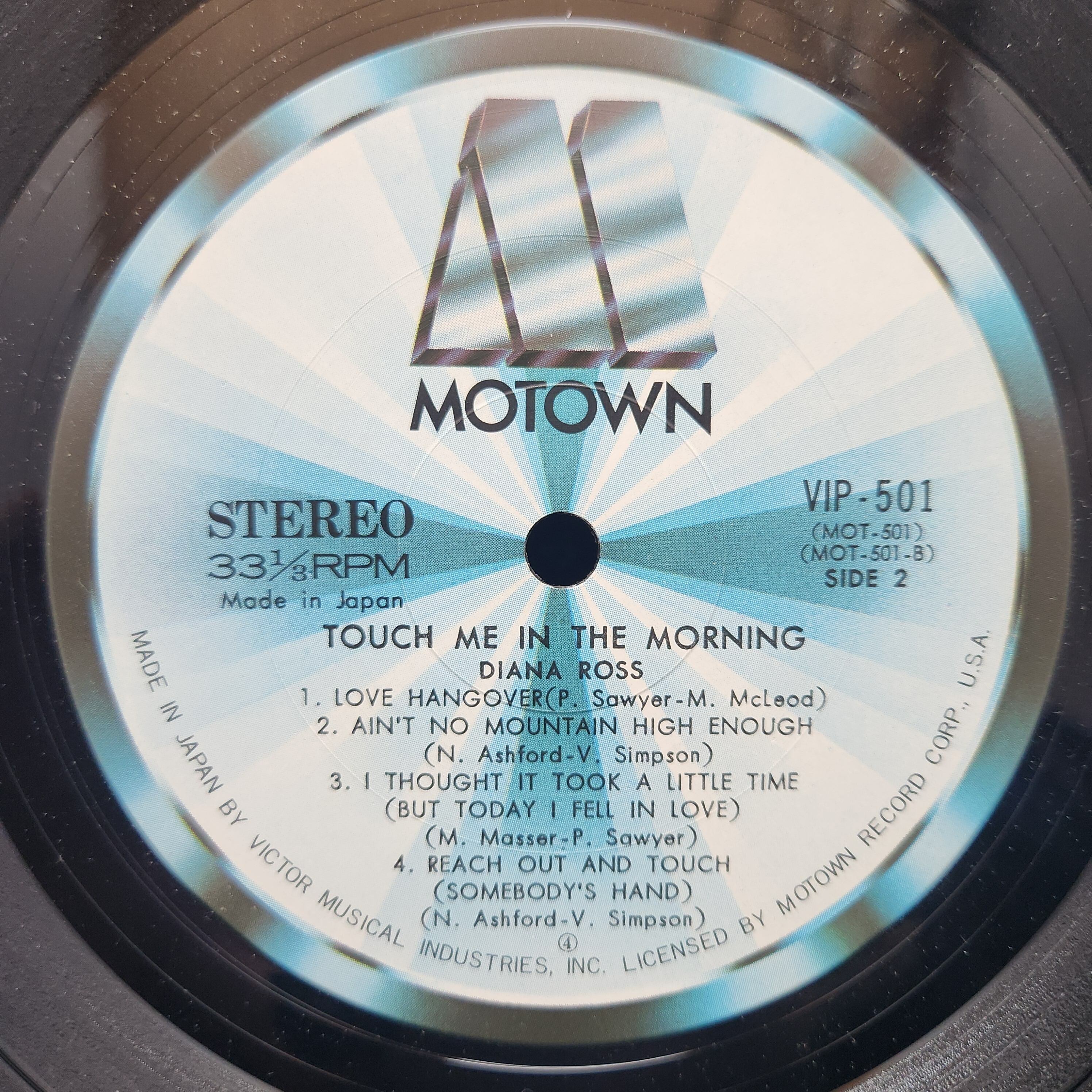 Diana Ross / Touch Me In the Morning [VIP-501] - 画像4