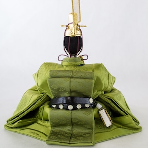 人形作家「清水久遊」作   無垢・緑(正絹)