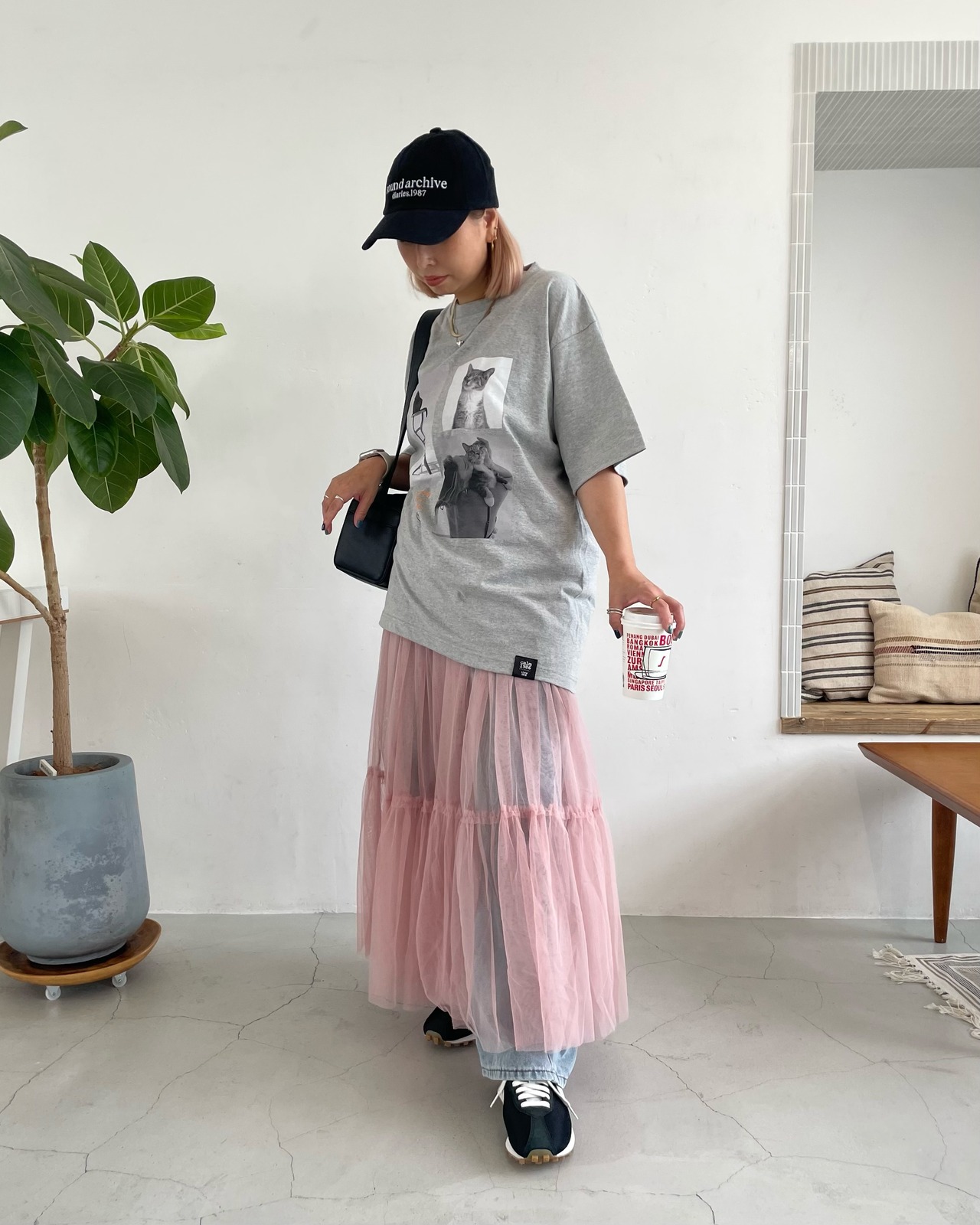 calm '1987' embroidery cap <2color>