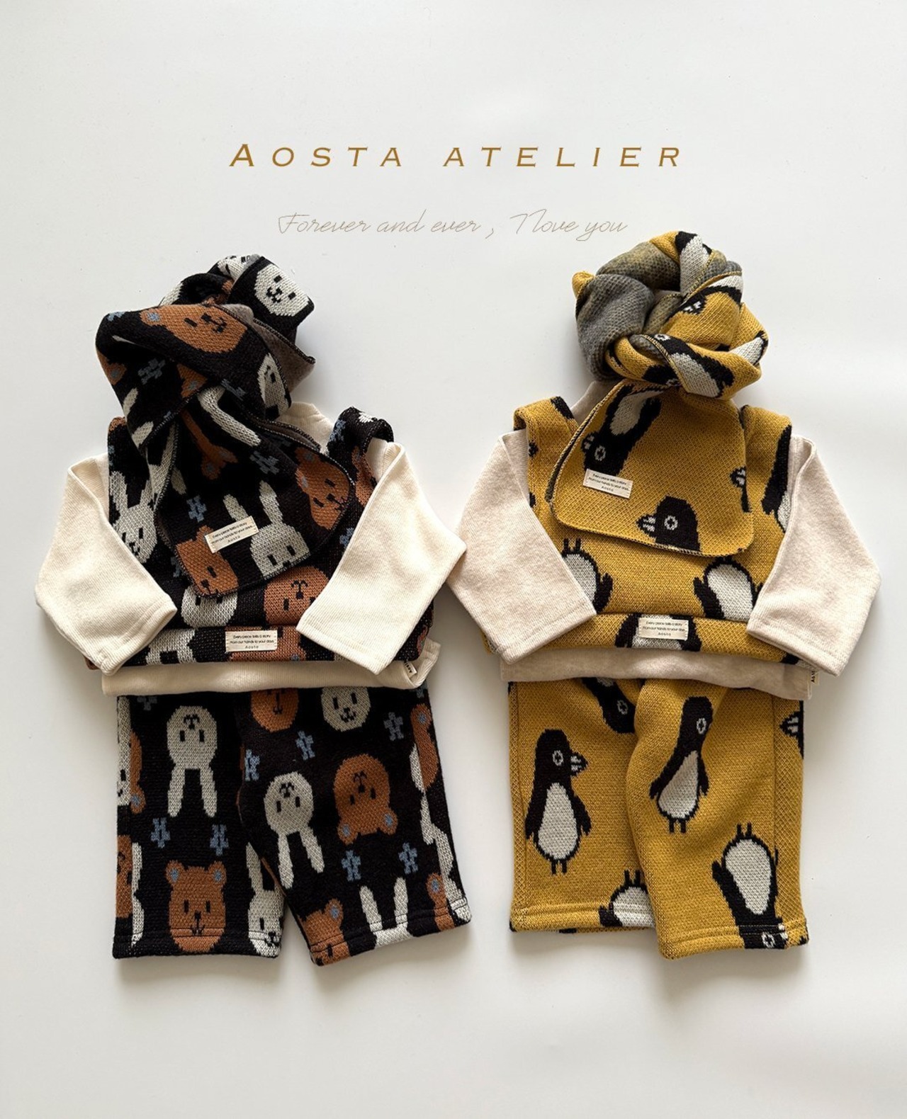 【Aosta】ネネパンツ ベアラビット 70~110cm - 7