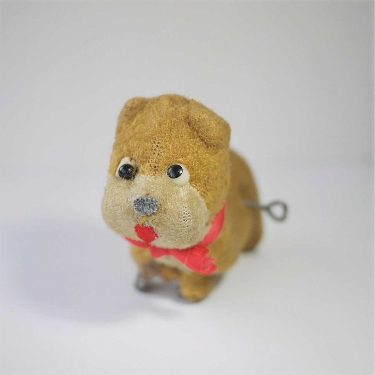 ゼンマイ仕掛け ブリキおもちゃ 子犬ぬいぐるみ マスコットドッグ