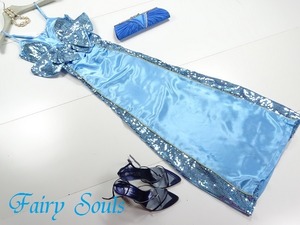 ★送料無料★9号(M)☆キラキラビジュ－ロングドレス(DRN0112) 