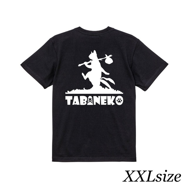 BackPrinted Tshirt Black  （XXLsize）