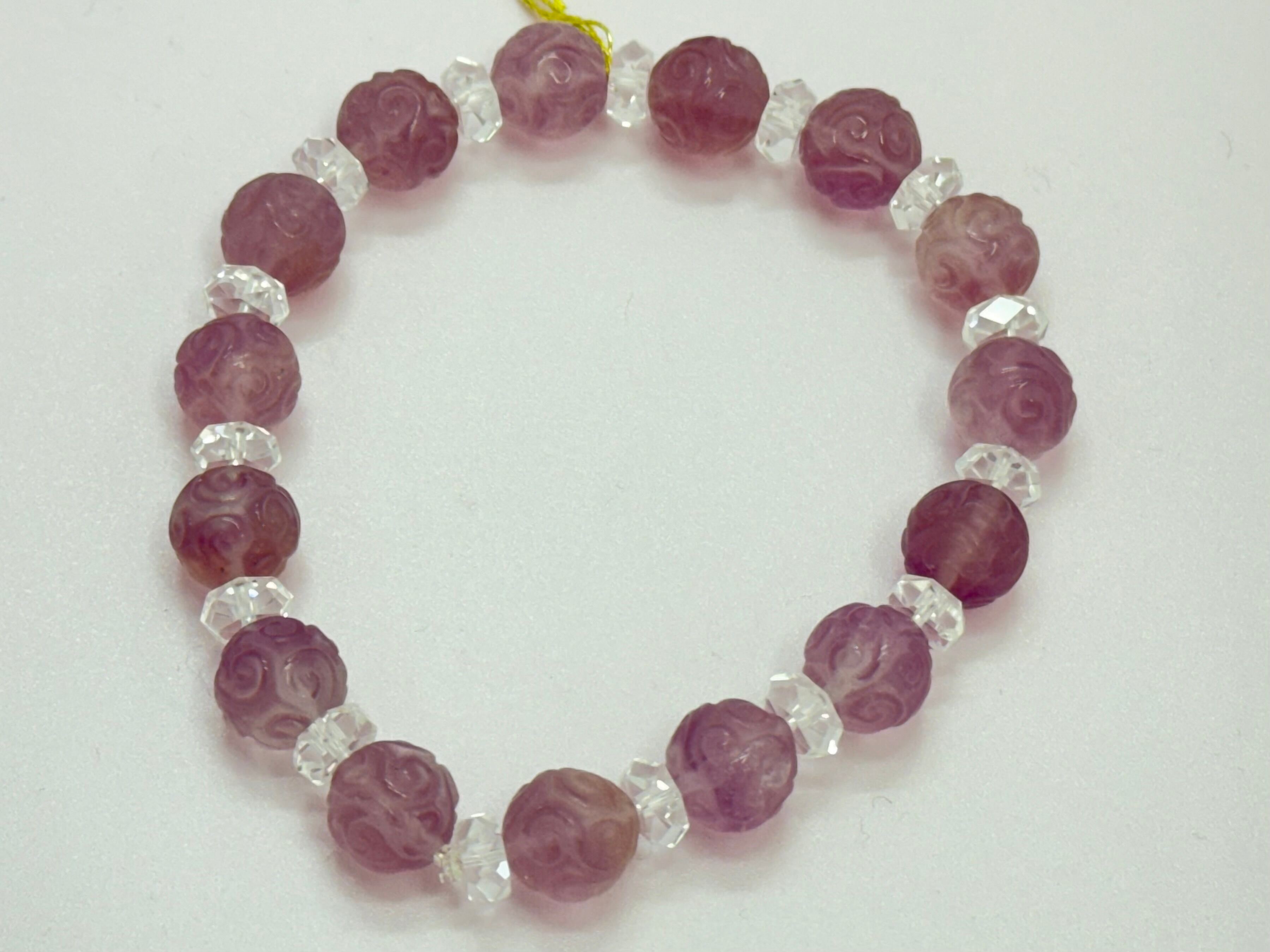 アンデシン ブレスレット グラデーション 7mm 内径 16cm カラー