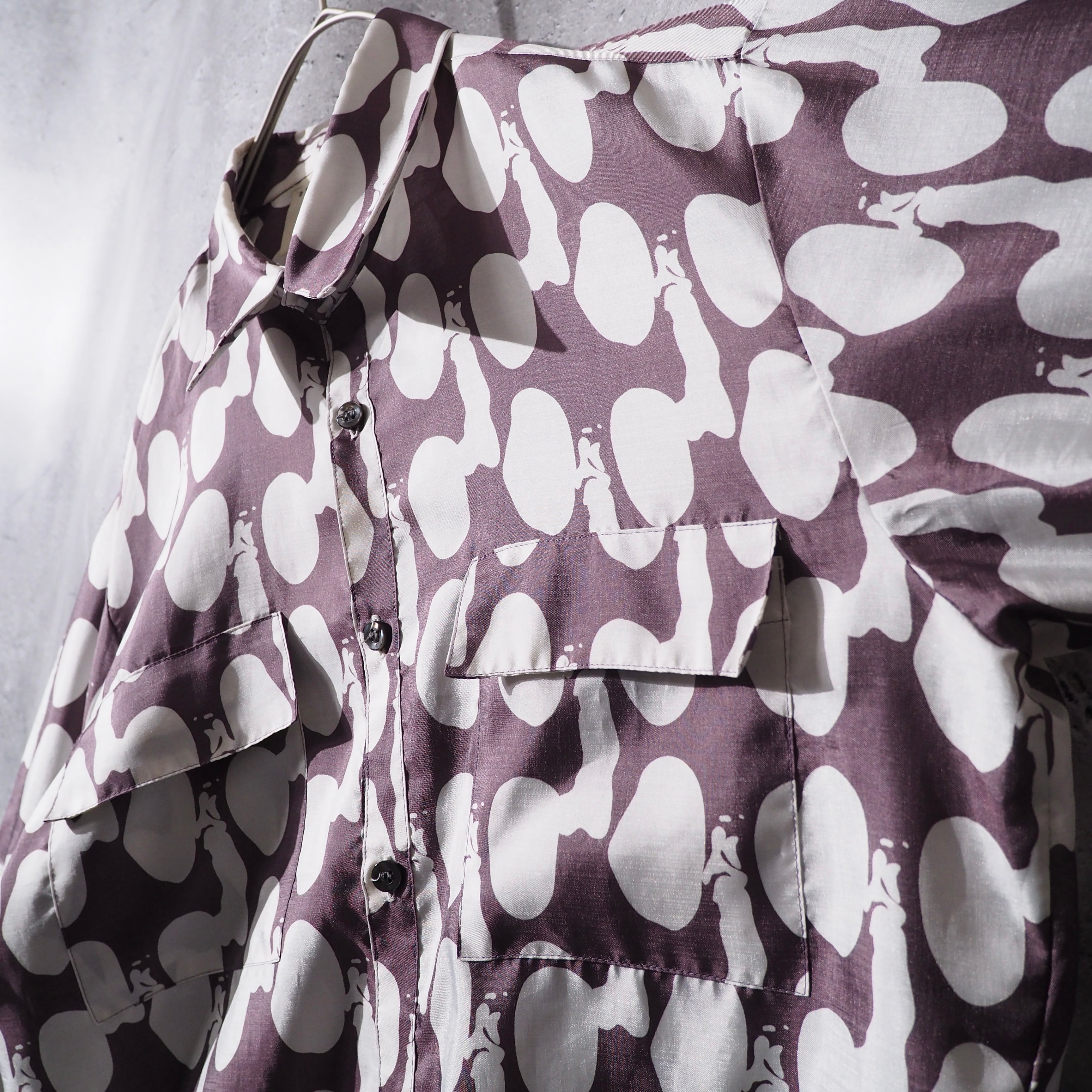 ” N.HOOLYWOOD ” Drop Dot all pattern Long sleeve shirt