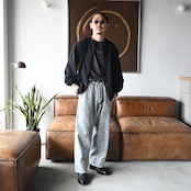 INTÉRIM / VINTAGE FADE LIGHT DENIM MIL BAGGY TROUSER