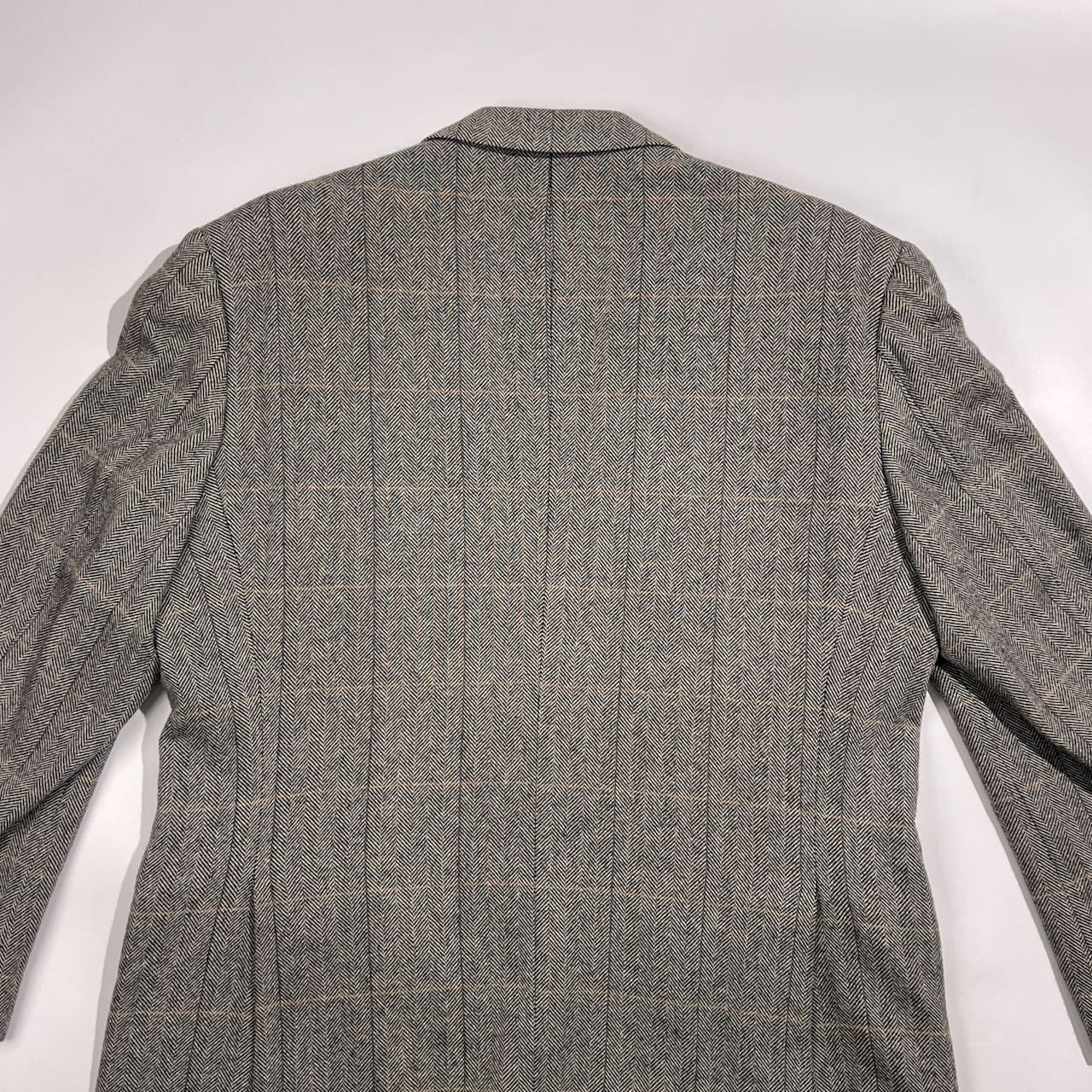 カシミヤ100% STRABELLTA ストラベルタ ヘリンボーン チェック ウール テーラード ジャケット 98 AB6 /グレー系 メンズ