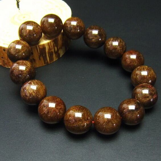 ブロンズルチル ブレスレット 9mm 111-2681 | 天然石・パワーストーン