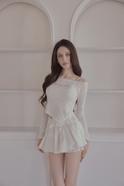 Double lace skirt pants