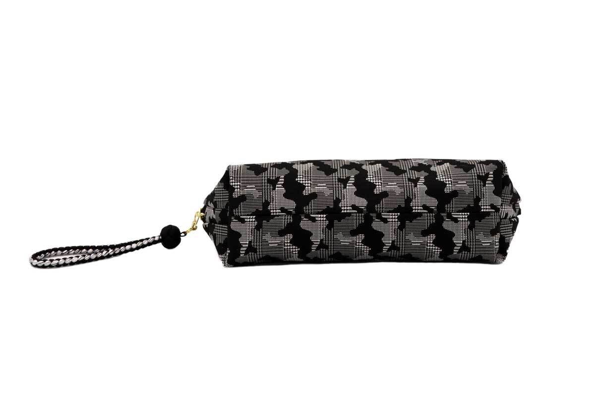 西陣織シルク・軽量ファスナーポーチ・コスメポーチ・バッグインバッグ