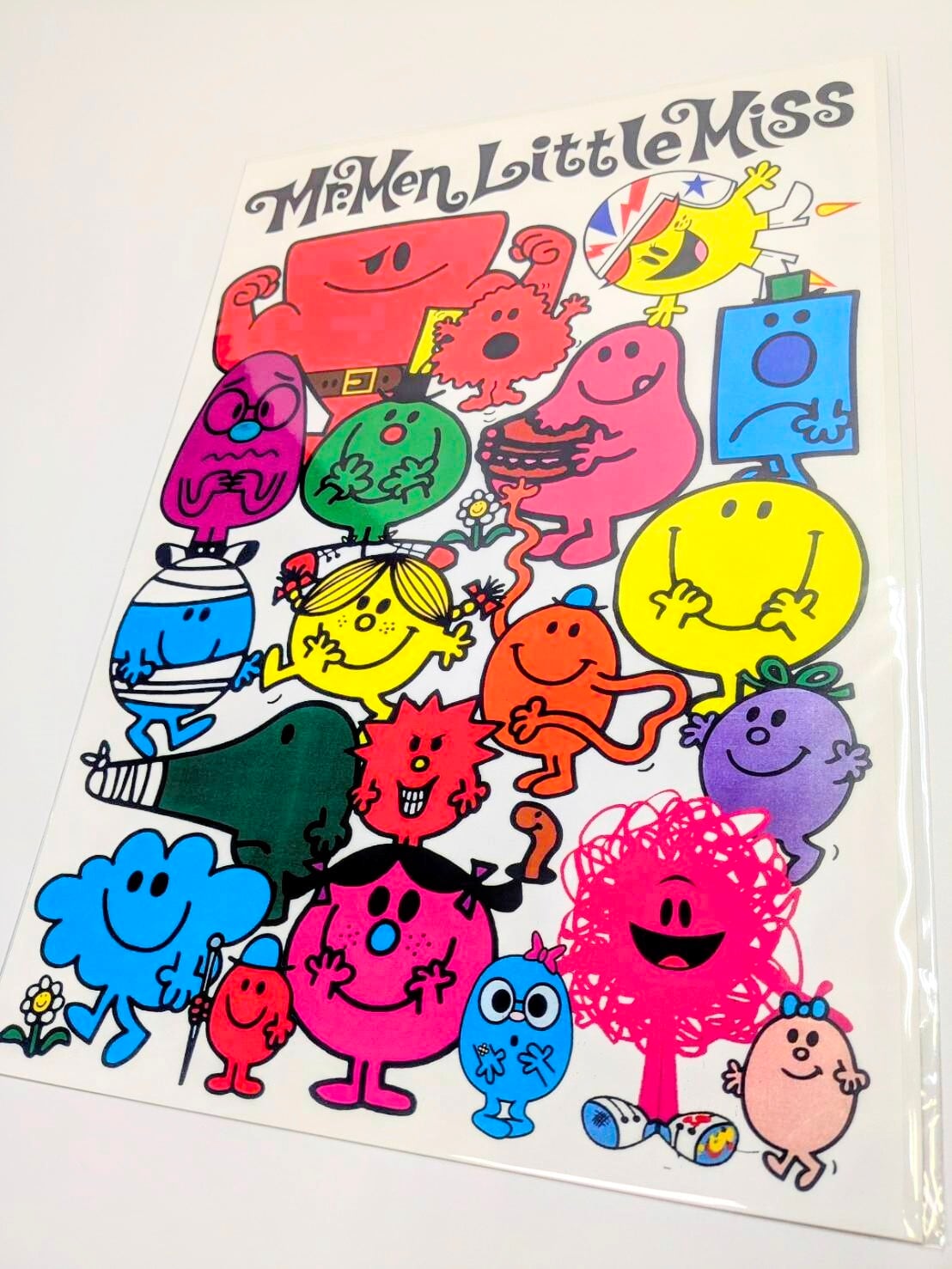 ちょうどいいB4ポスター【ミスターメン アンド リトル ミス（Mr. Men and Little Miss）】〚アメリカン雑貨 アメトイ〛
