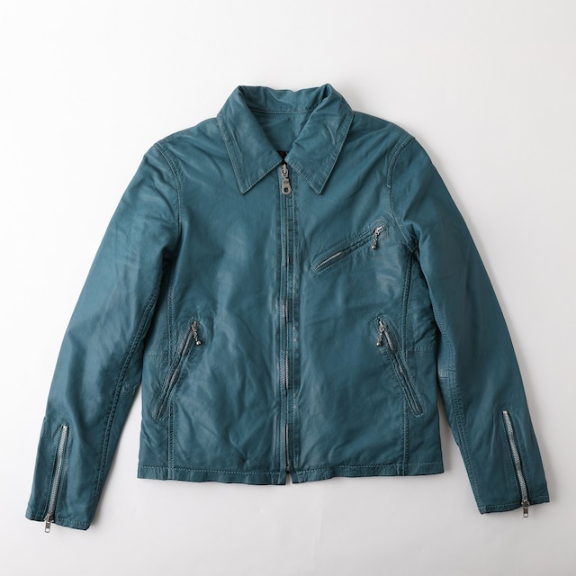【SALE 50%OFF!!!】LynX Garment : LX-501 (Single Riders jacket) Turquoise