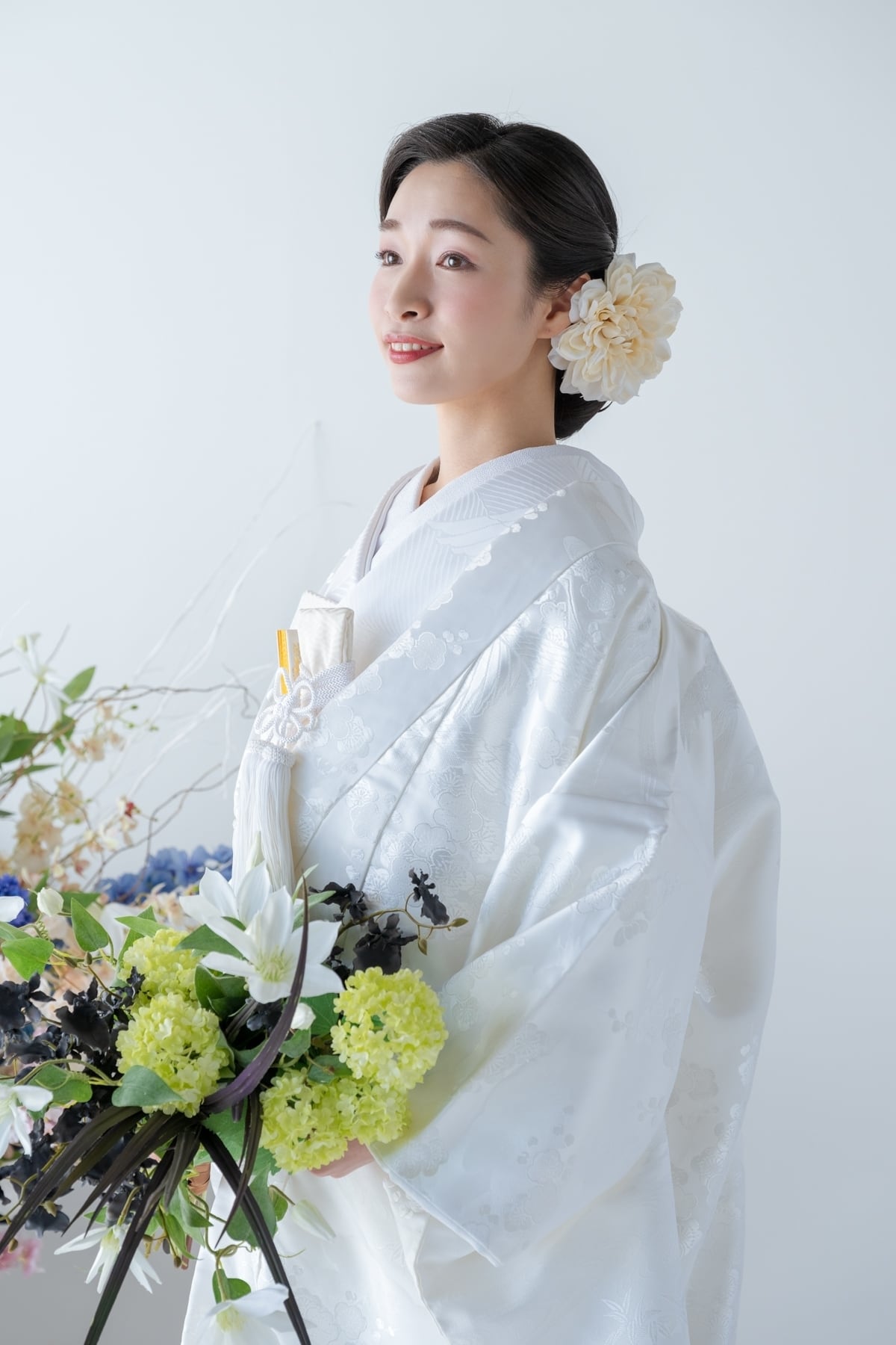 白無垢レンタル フルセット 四季草花車紋 010 | きものレンタル as着物