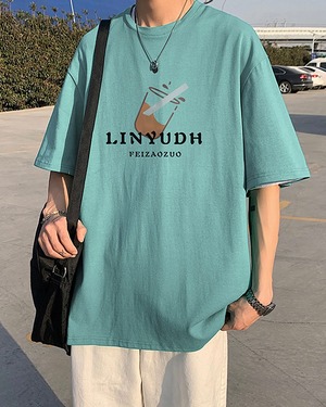 ミルクティーレタリングtシャツ 9s 90city ユニセックスファッション通販サイト