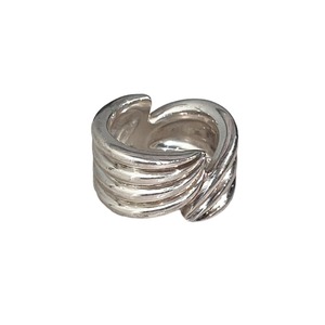 SALVATORE FERRAGAMO engraved silver ring