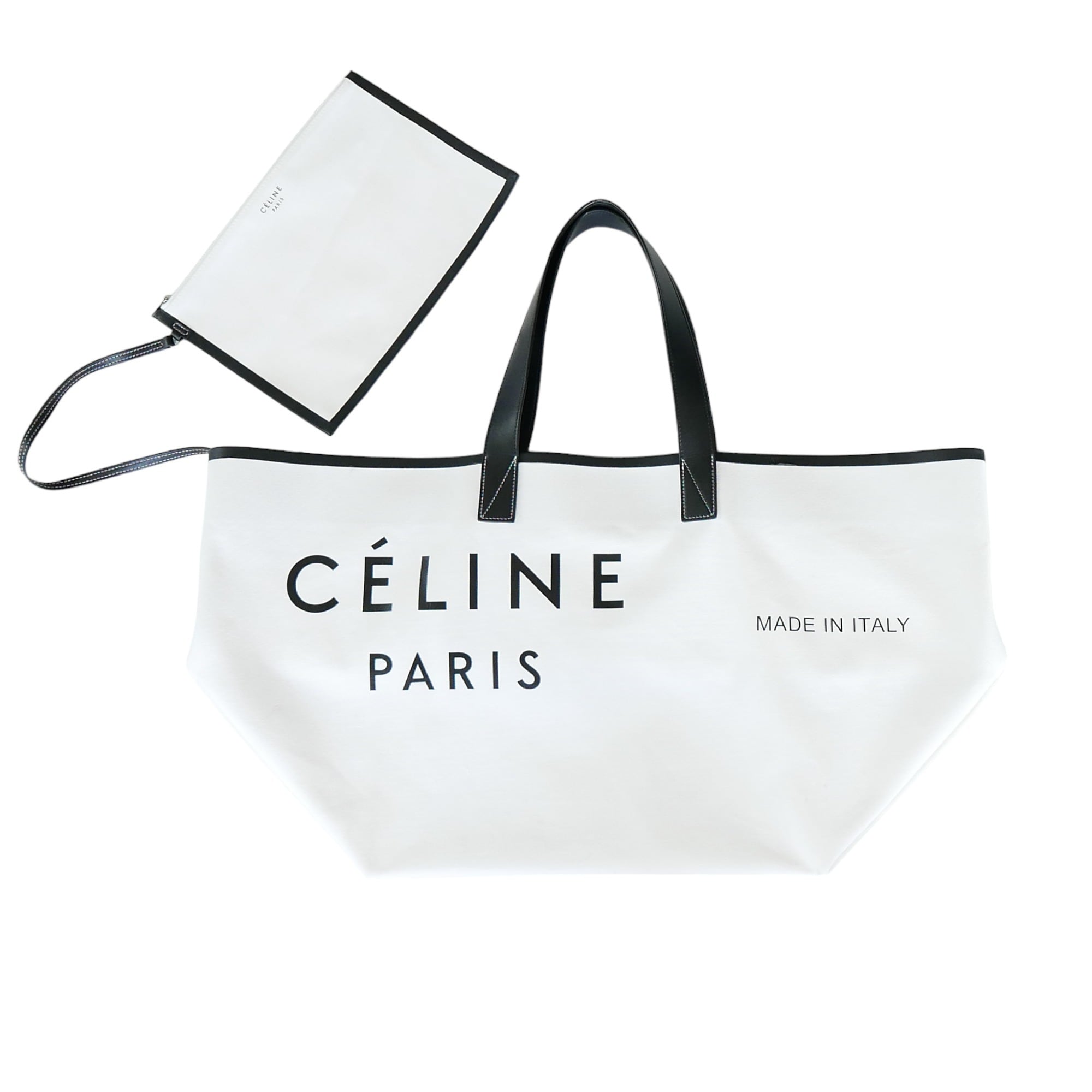 正規品】CELINE キャンバストート持ち手36cm - トートバッグ