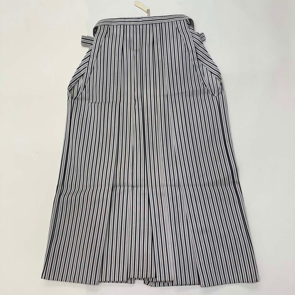 袴 行灯袴 男袴 紐下丈90cm 男性用袴 L-2Lサイズ 紋付 成人式袴 縞 中古 4837