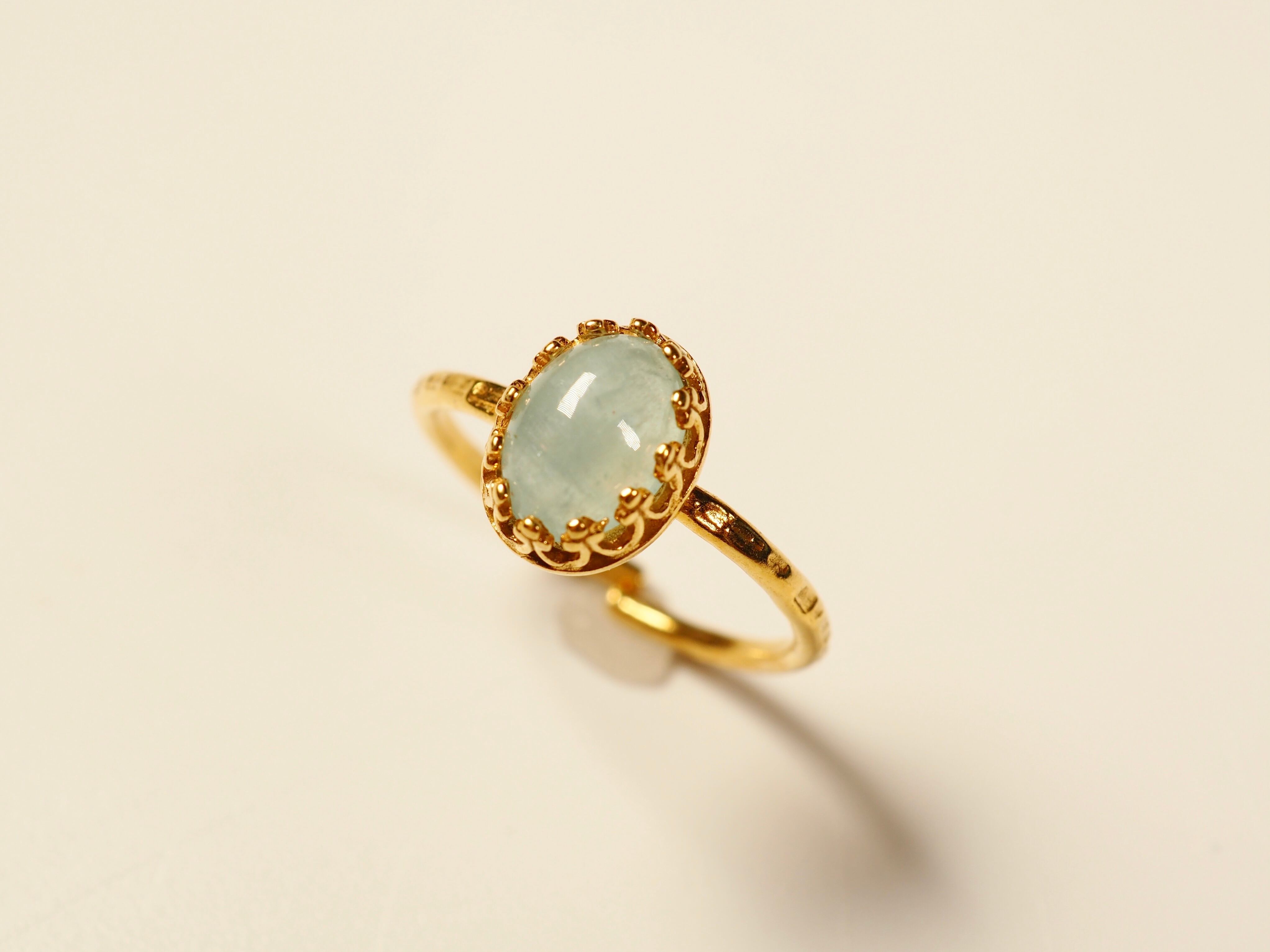 【アクアマリン】ヴェルメイユリングS