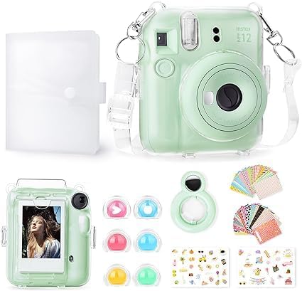 Rieibi【7点セット】instax mini 12クリアケース、インスタックスミニ
