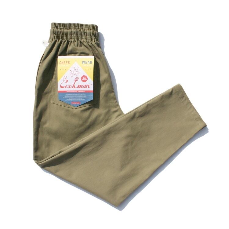 COOKMAN（クックマン）OLIVE GREEN シェフパンツ オリーブグリーン 231 ...