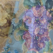 【社交ダンス衣装】ブルー ワンピース ドレス 水色 花柄 ゴールド 高級感 上品 ボリューム 綺麗 かわいい デモ 競技用 ダンス