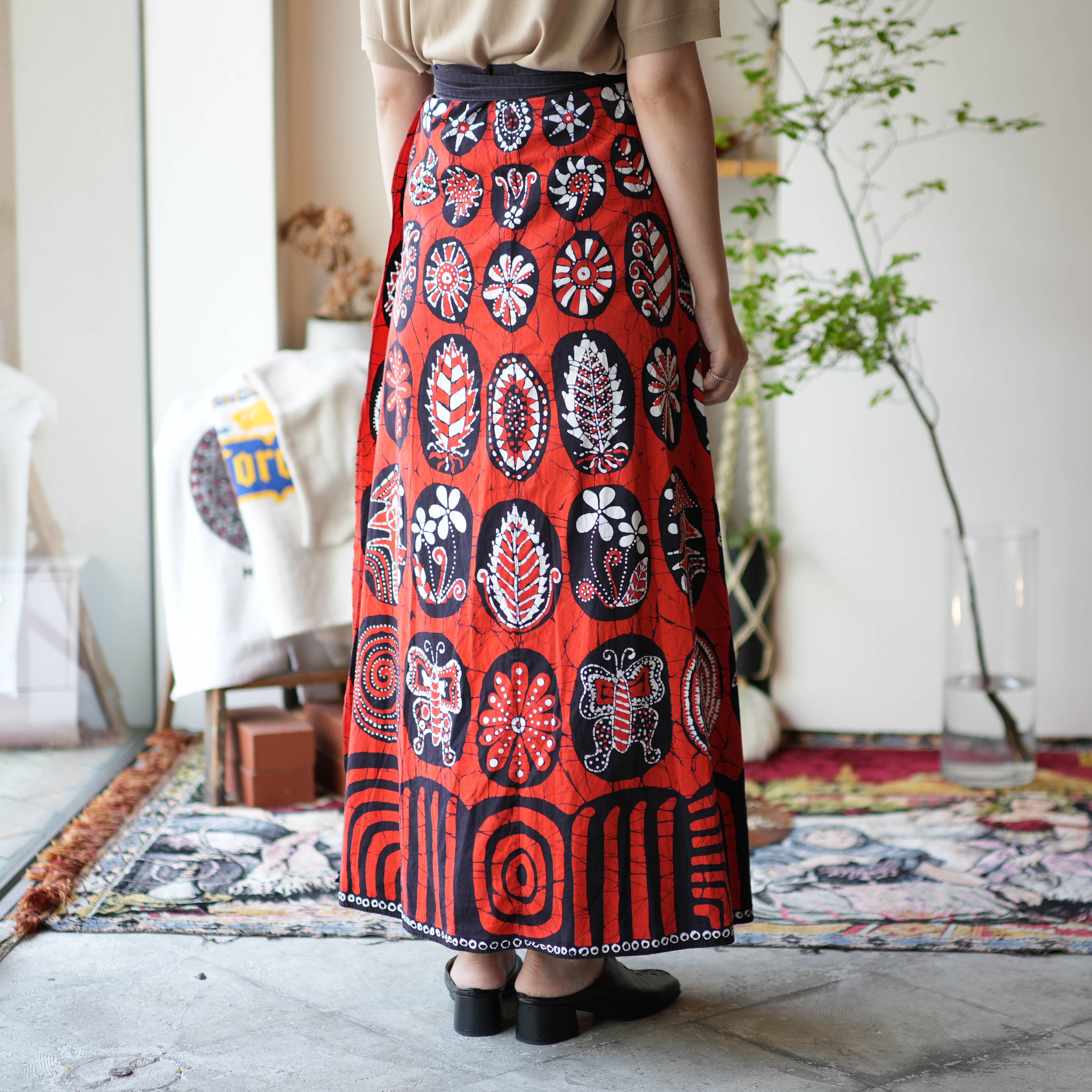 vintage  巻きスカート