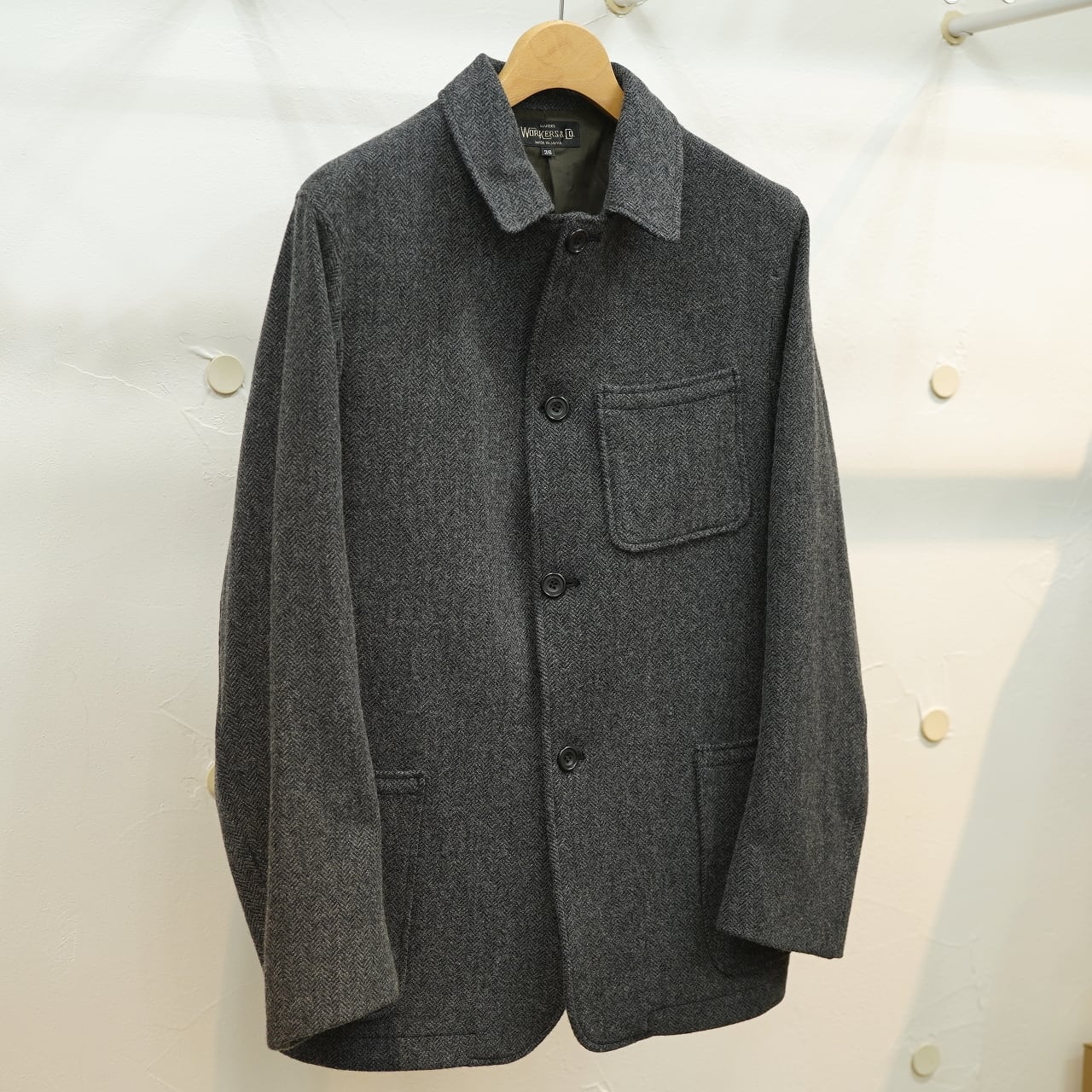 専用A/W WORKERS ワーカーズ ウールジャケット 36 Workers（ワーカーズ） ワーカーズジャケット ウールコットンツイード
