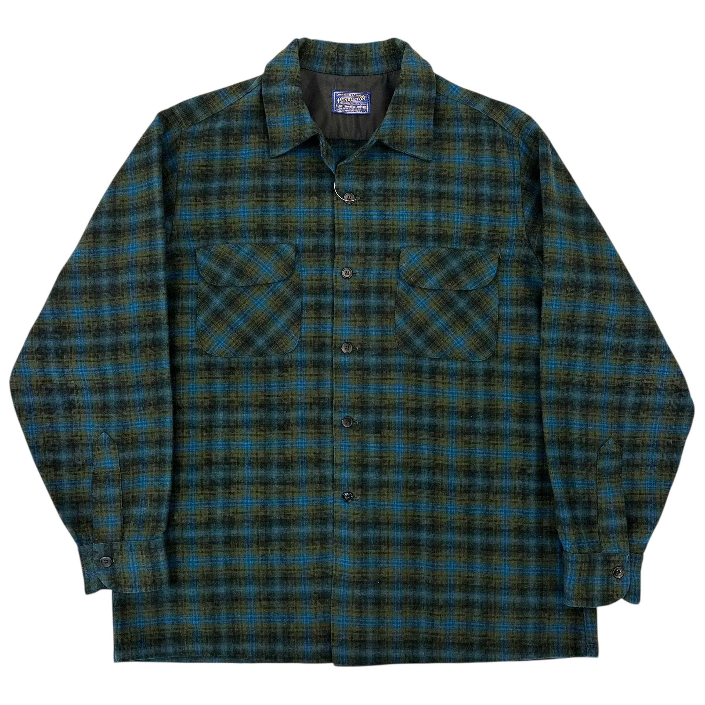 50's PENDLETON Board Shirt blue×green | BerBerJin Yuhodo