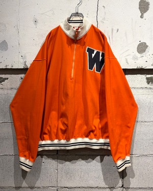 【Caka otto】60’s Wappen Design Vintage Half Zip Pullover
