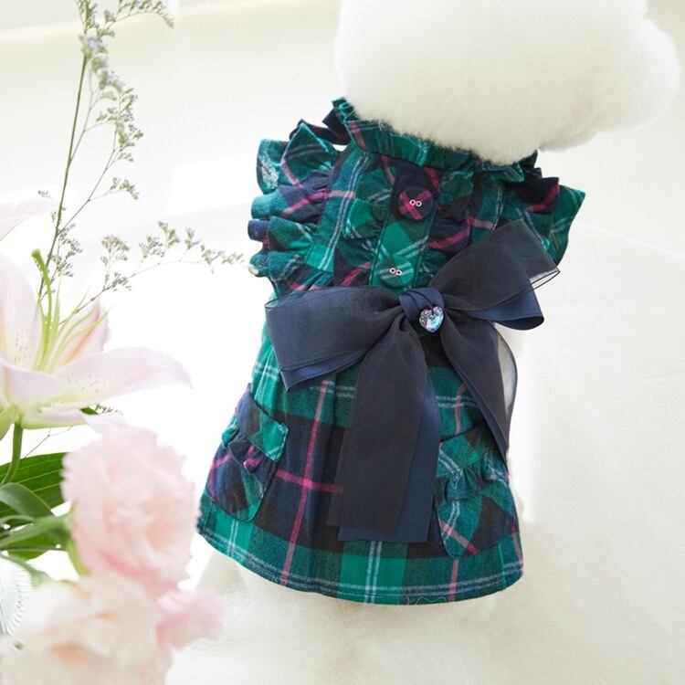Bella Check Dress グリーン