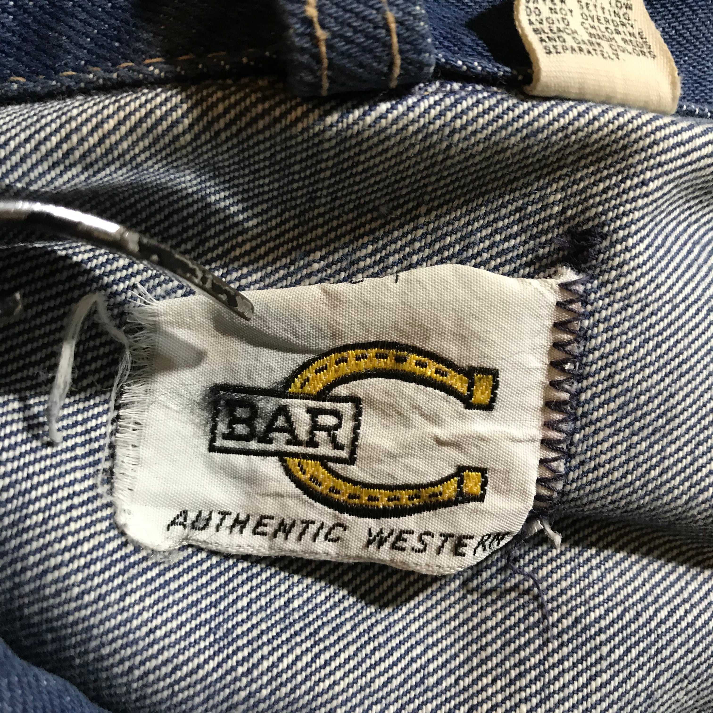 50's vintage BAR C バーシー デニムジャケット ミミ付き メンズL