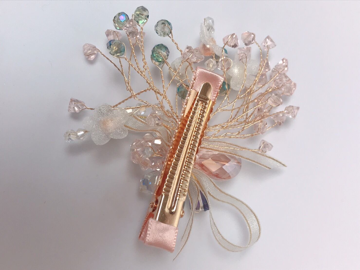 フローラルヘアクリップ pinkmix | Lotus Nina