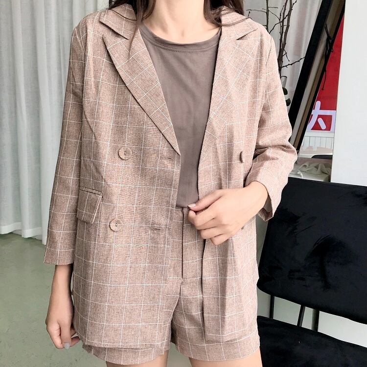 FITH チェック柄 ジャケットとパンツ セットパンツセットアップ 上品 
