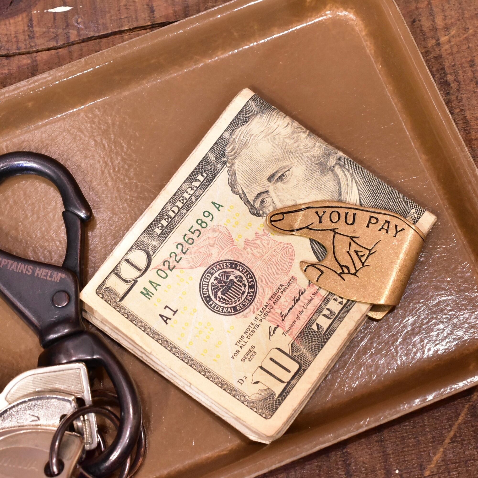 Button Works BW You Pay Money Clip | Button Works Store ボタンワークス