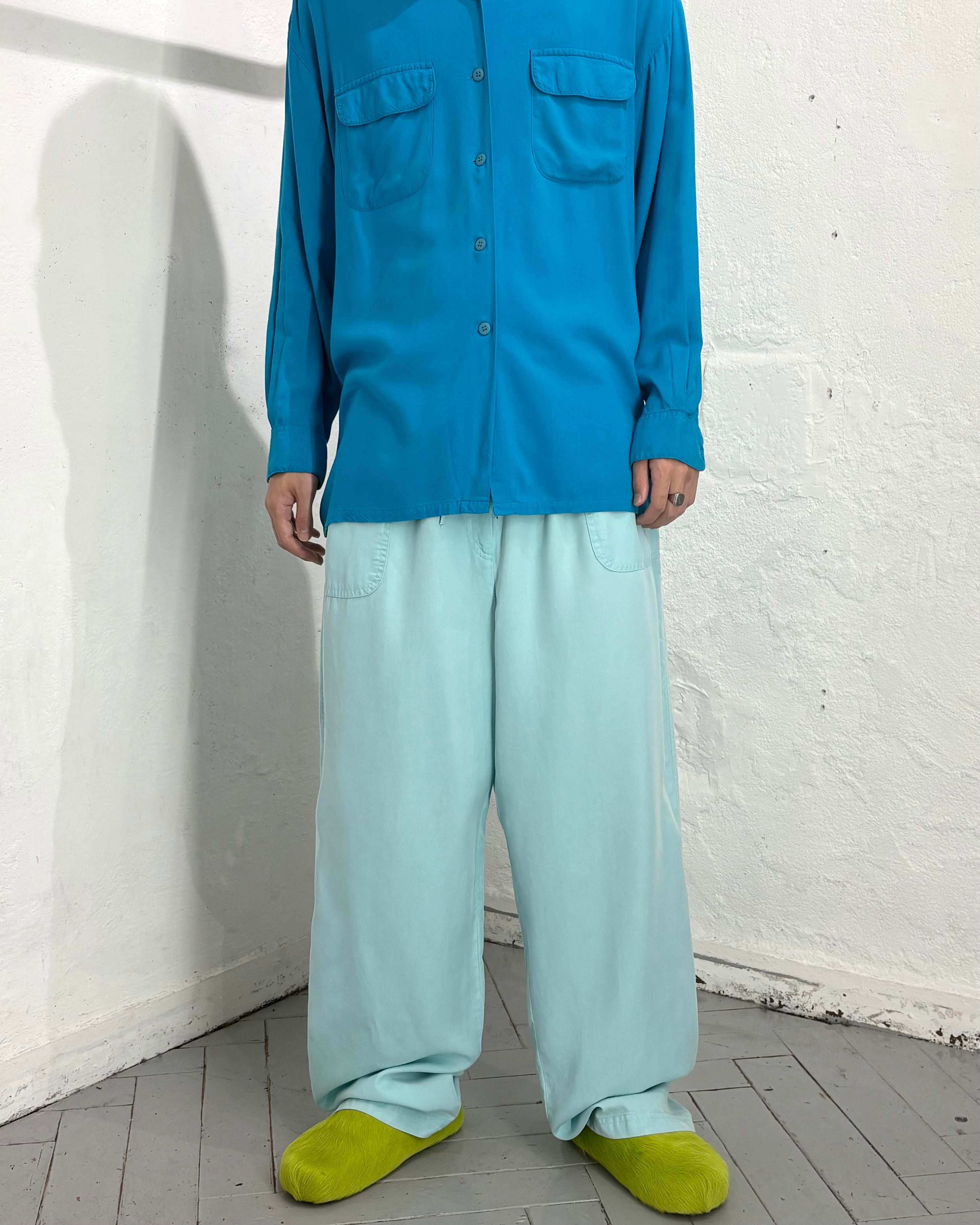 00s JENNIFER MOORE "Tencel 100%" Wide Easy Pants