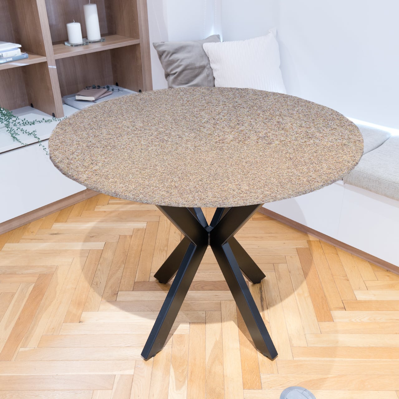 使用期間半年】大理石スナックテーブル