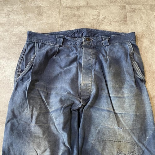 50s Le Solide フレンチワーク Metis indigo パンツ 詳細写真4